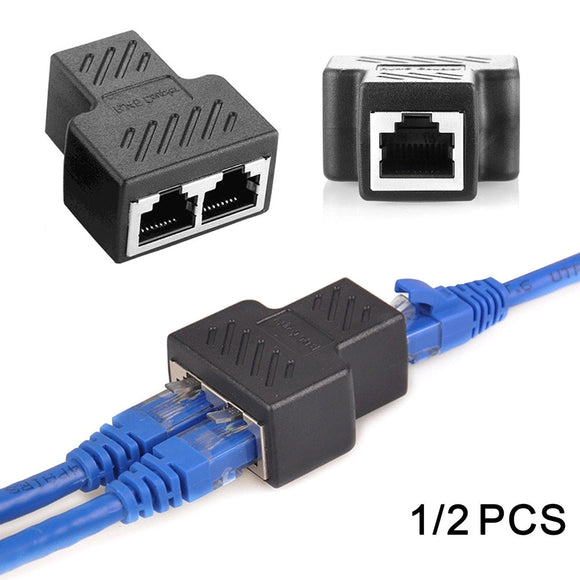 RJ45 Ethernet LAN Network Splitter  Coupler Connector