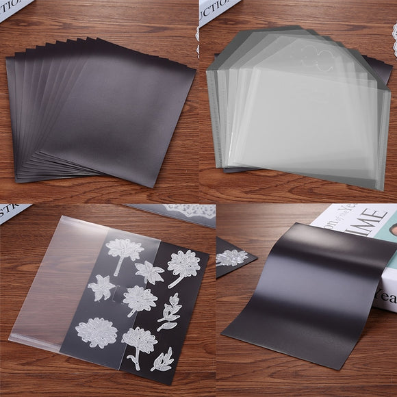 10pcs/set 0.3mm Magnetic Sheets ; Plastic Folder Bags For Storage  Organizer Holders Transparent Bags 7x5inch