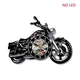 3D Wall Clock with LED Luminous Motorcycle