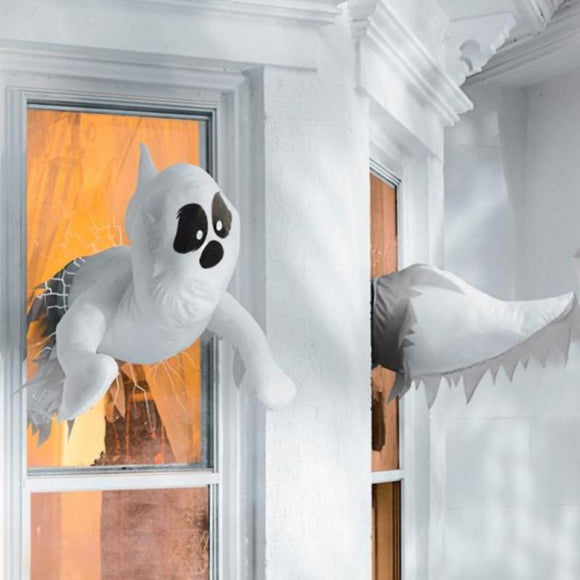 Halloween Bumping Window Ghost Window Decoration Broken Window Ghost Halloween Wall Decoration