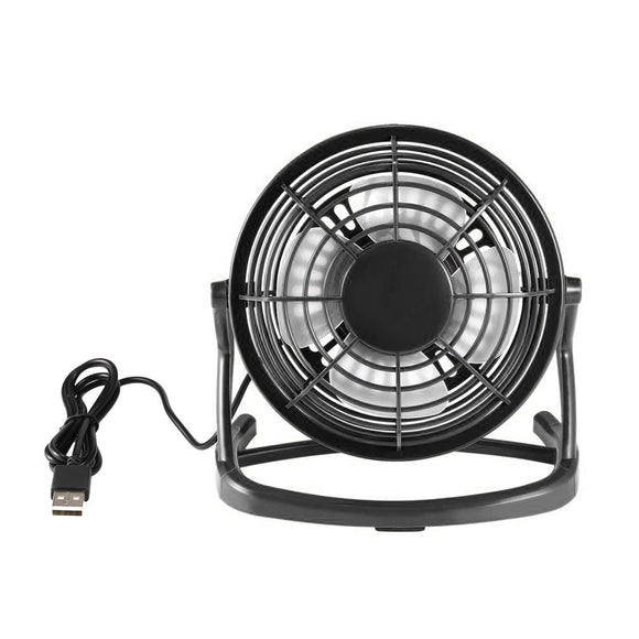 Portable DC 5V Small Desk USB 4 Blades Cooling Fan USB Mini Fans PC / Laptop / Notebook