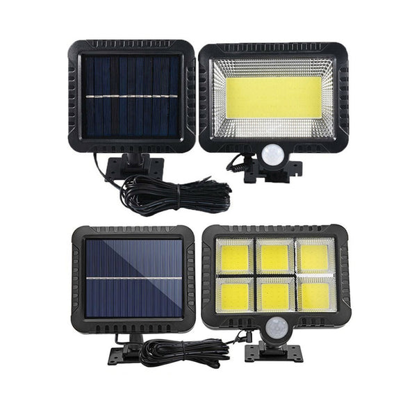 LED Solar Light PIR Motion Sensor Wall Lamp Outdoor Waterproof Solar Powered Path Street Lamp Garden Decoration