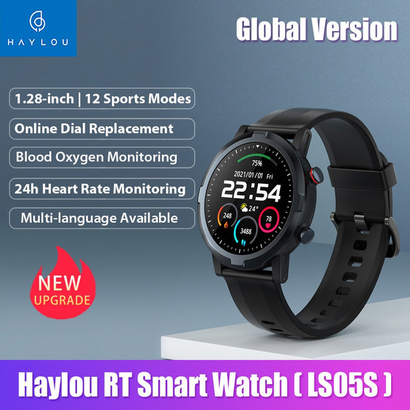 Global Version Smart Watch Men Bluetooth Fitness Tracker  Waterproof Heart Rate Monitor