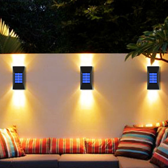 LED Solar Light Outdoor Waterproof Lighting Solar Powered Lamps Wall Lamps