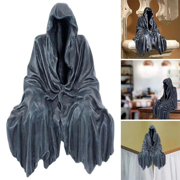 Reaper Statue Resin Crafts  Gothic Decor Ornaments Room Dark Night Stalker Home Decoration